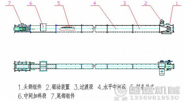 MS型水平刮板输送机